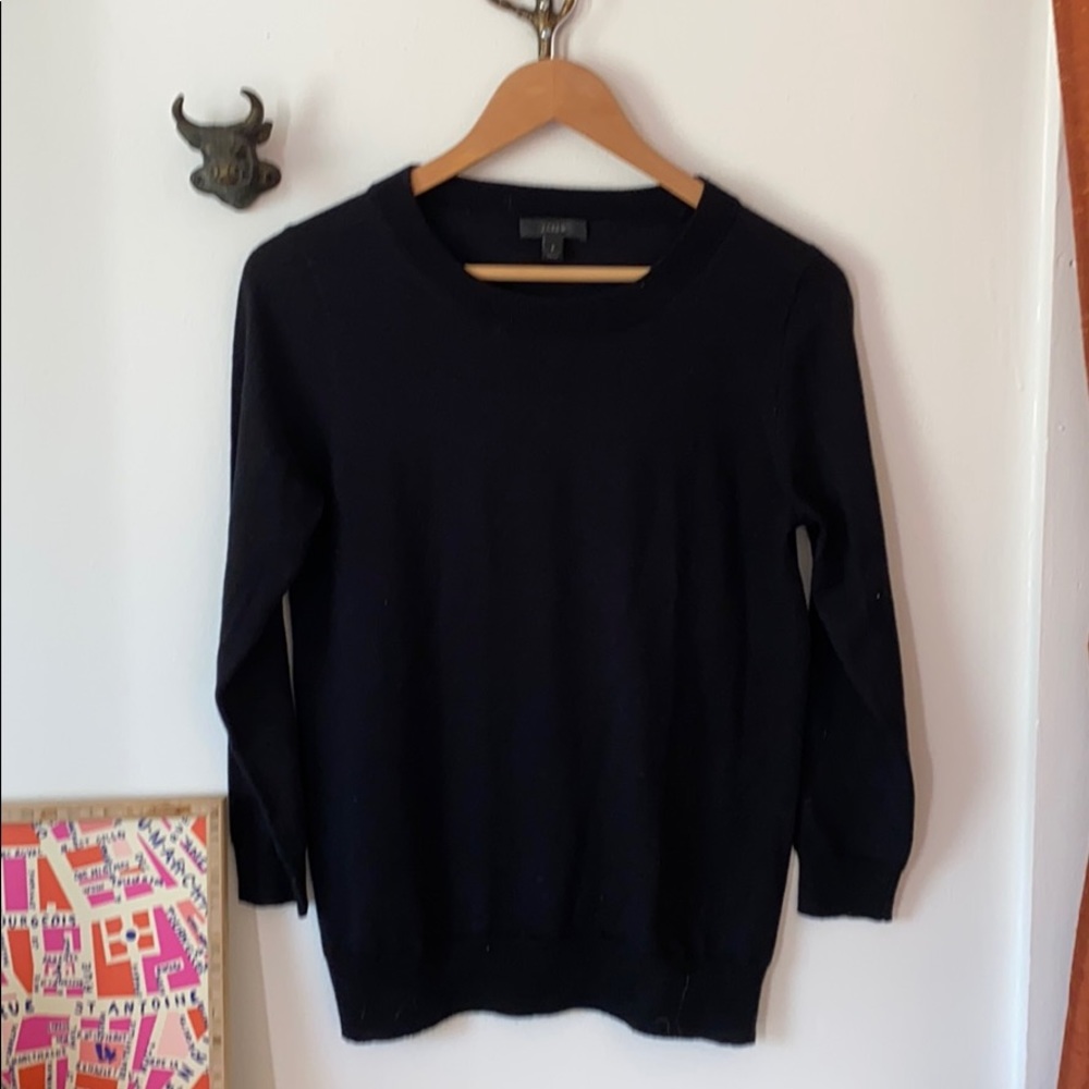 Black J crew Tippi sweater. Size small